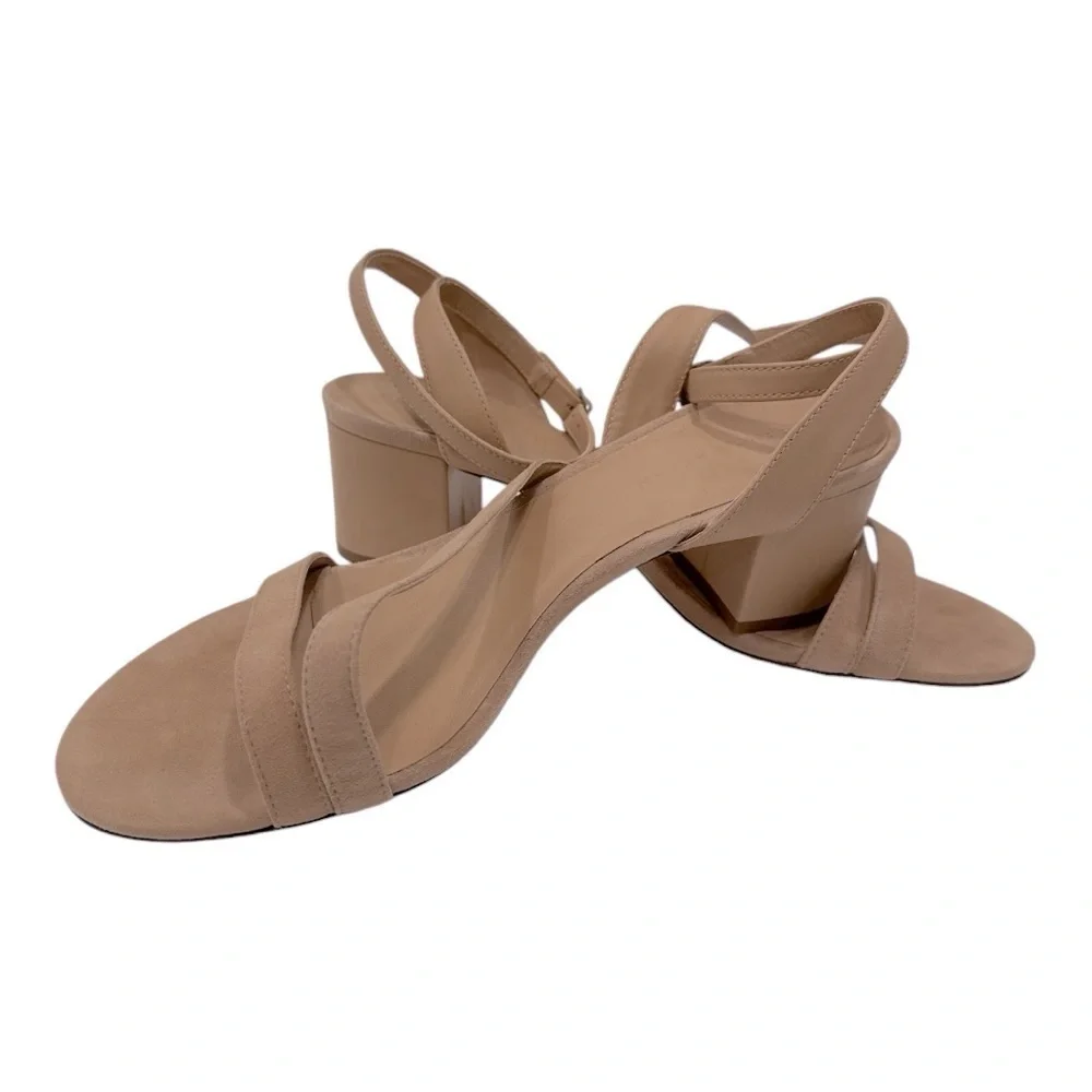 REBECCA ALLEN The Block Sandy Ankle Strap Sandal (Women) Mid Beige  size 11 M